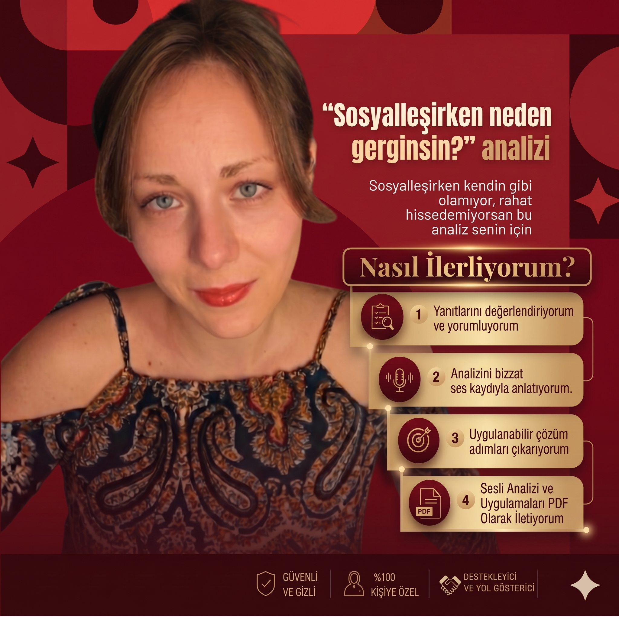 'Sosyalleşirken neden gerginim?'- Özelleştirilmiş Kişisel gelişim ve Analiz Paketi