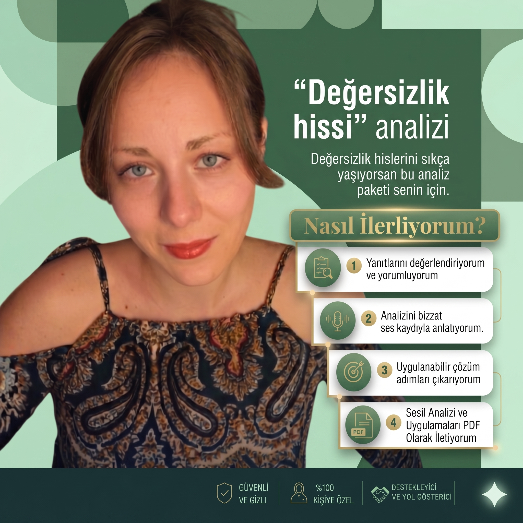 'Neden değersiz hissediyorum?'-Özelleştirilmiş Kişisel gelişim ve Analiz Paketi